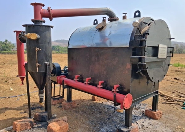 Biochar material at MARDI farm